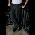 BLACK ADJUSTABLE STRAIGHT FORMAL PANT