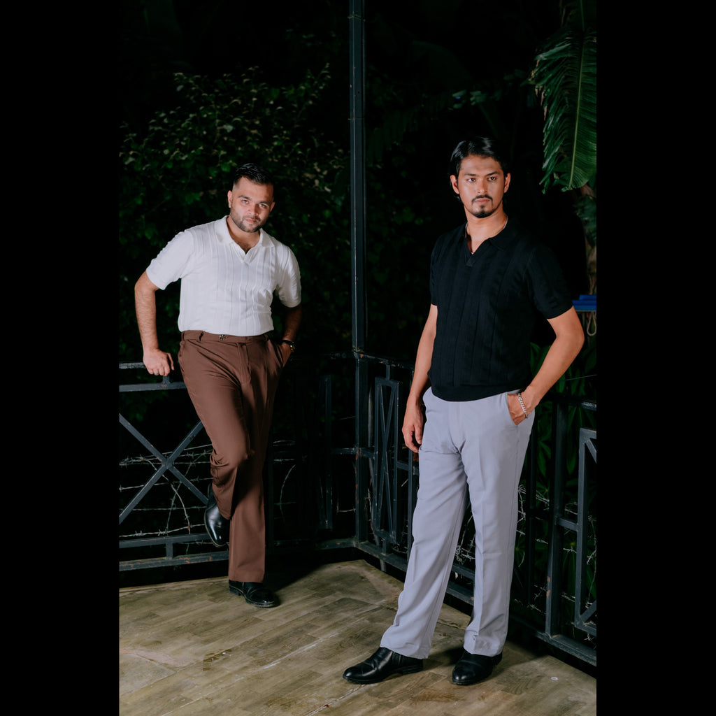CHOCOLATE BROWN ADJUSTABLE STRAIGHT FORMAL PANT