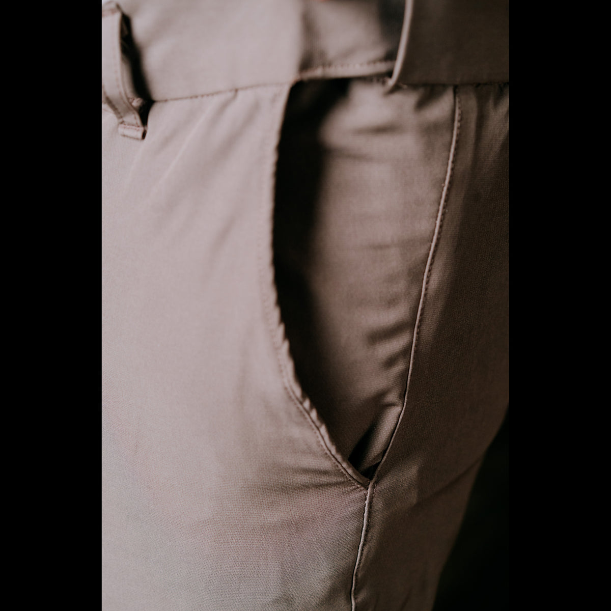 STONE GREY ADJUSTABLE STRAIGHT FORMAL PANT